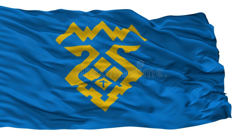 Togliatti City Flag, Russia, Samara Oblast, Isolated On White Background royalty free illustration