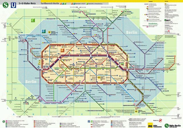 схема транспорта Берлина