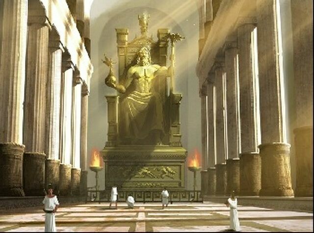 Статуя Зевса в храме Зевса