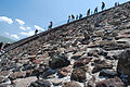 Teotihuacan Pyramid of the sun stairs 1.jpg