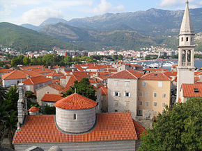View over the Old Town of Budva from the Citadel.jpg
