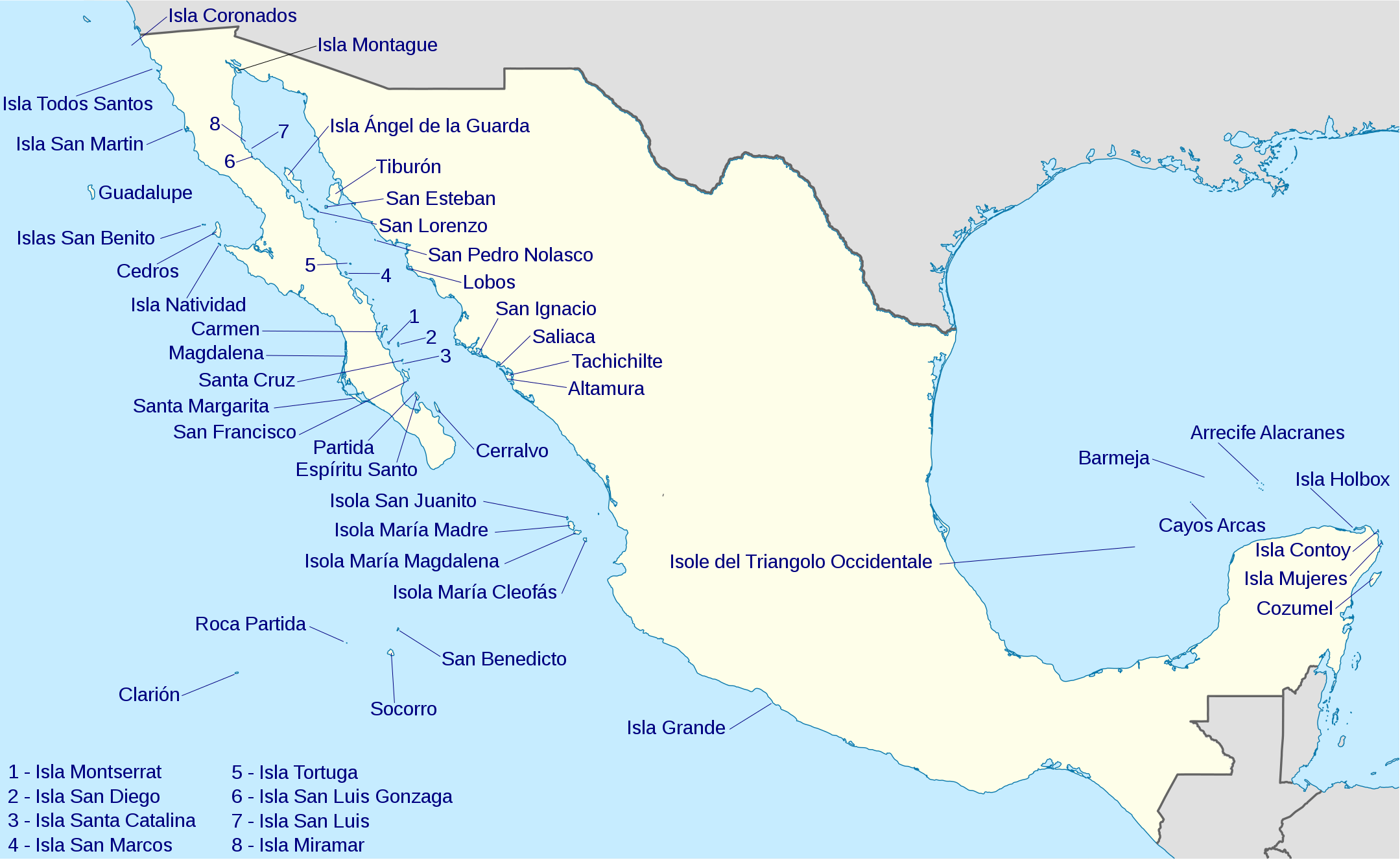 Гуадалупе Мексика карта. Острова рядом с Мексикой карта. Остров Гуадалупе Мексика. Остров Холбокс Мексика на карте.