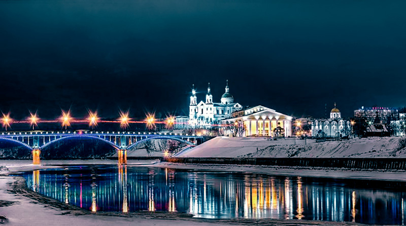 Город Витебск зимой