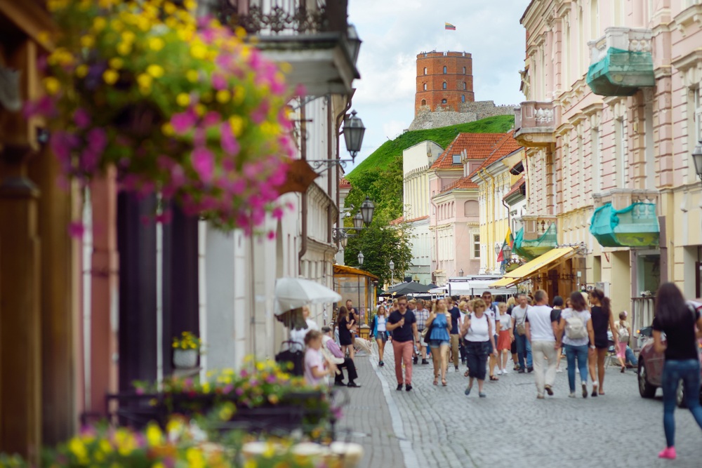 Уютная улочка Старого города Вильнюса