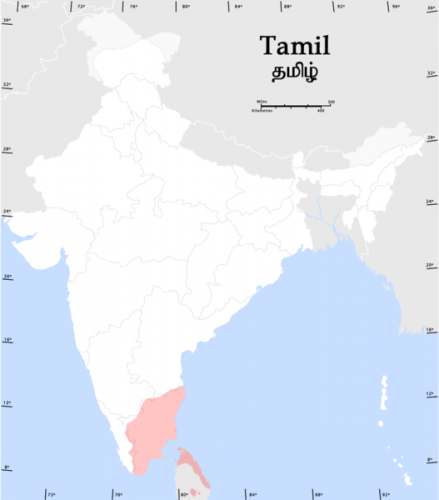 распространение тамильского языка