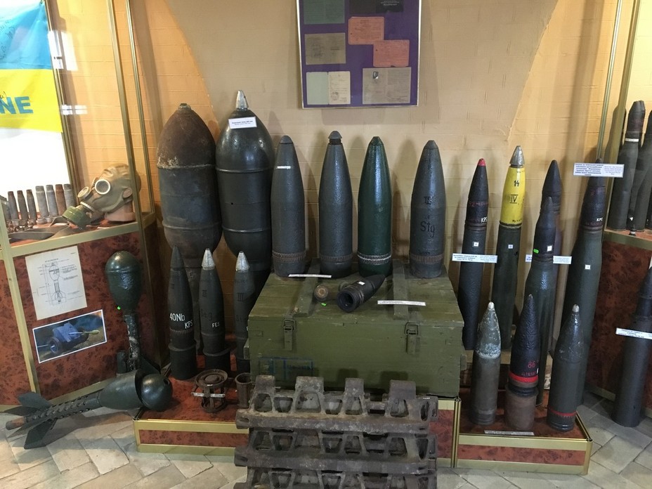 ​Немецкие снаряды и мины времён Второй мировой. Фото автора. - Крепость-тюрьма-музей 