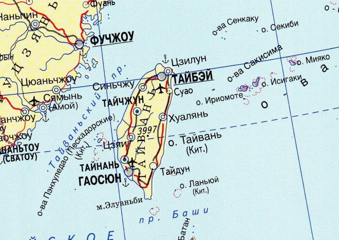 Тайбэй на карте мира