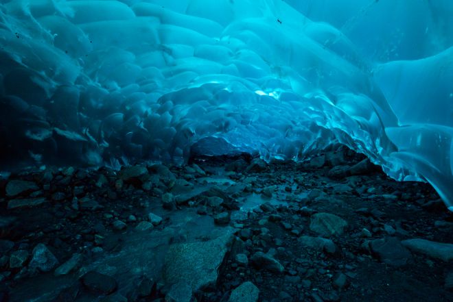 Пещеры ледника Менденхолла, Аляска 1