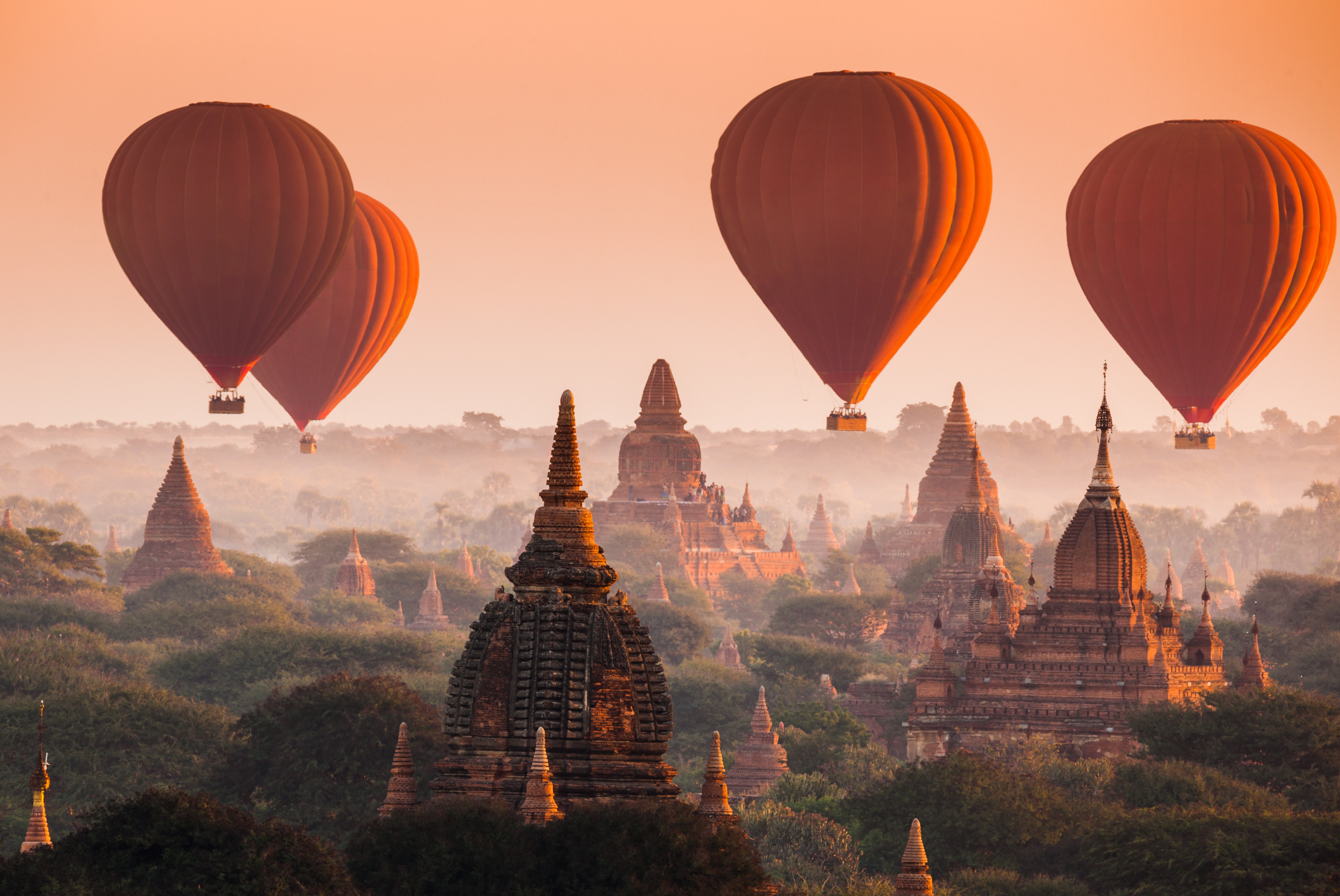 Воздушные шары в Мьянме