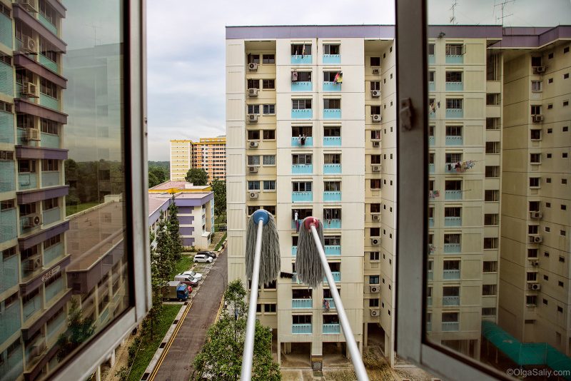 Вид из окна, реальный Сингапур