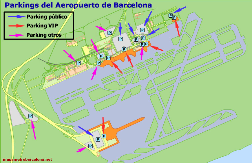 Схема аэропорта барселона