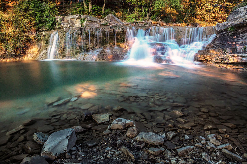 Водопады на реке Жане