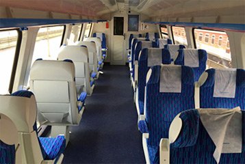 1st class seats on Kaunas-Vilnius train