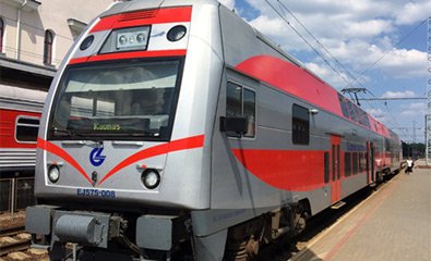 Kaunas-Vilnius douible-decker train