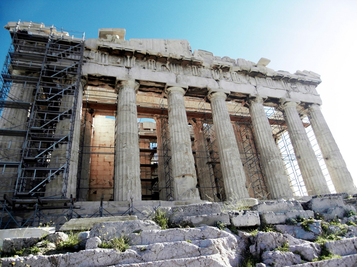 Пафенон на Акрополе в Афинах (Греция)