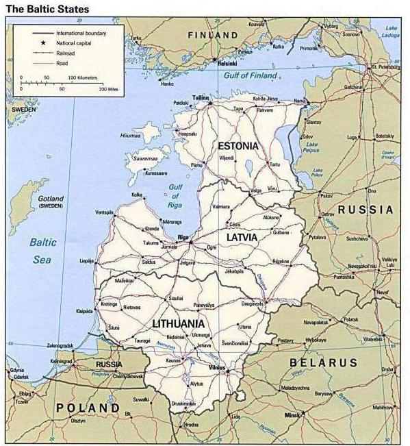 страны Прибалтики список