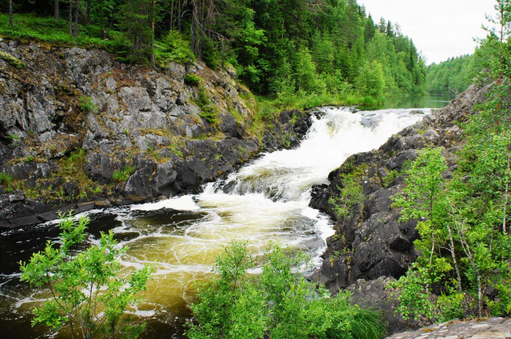 водопад кивач