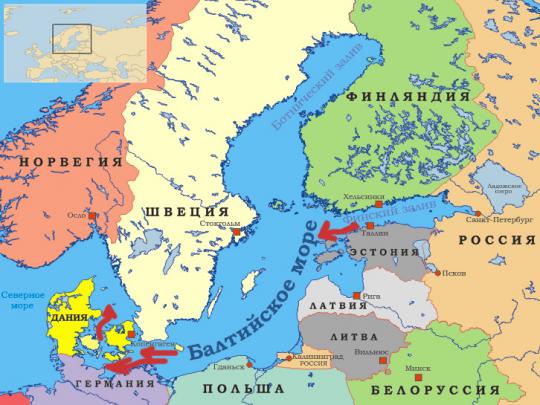 Выход России к Балтийскому морю