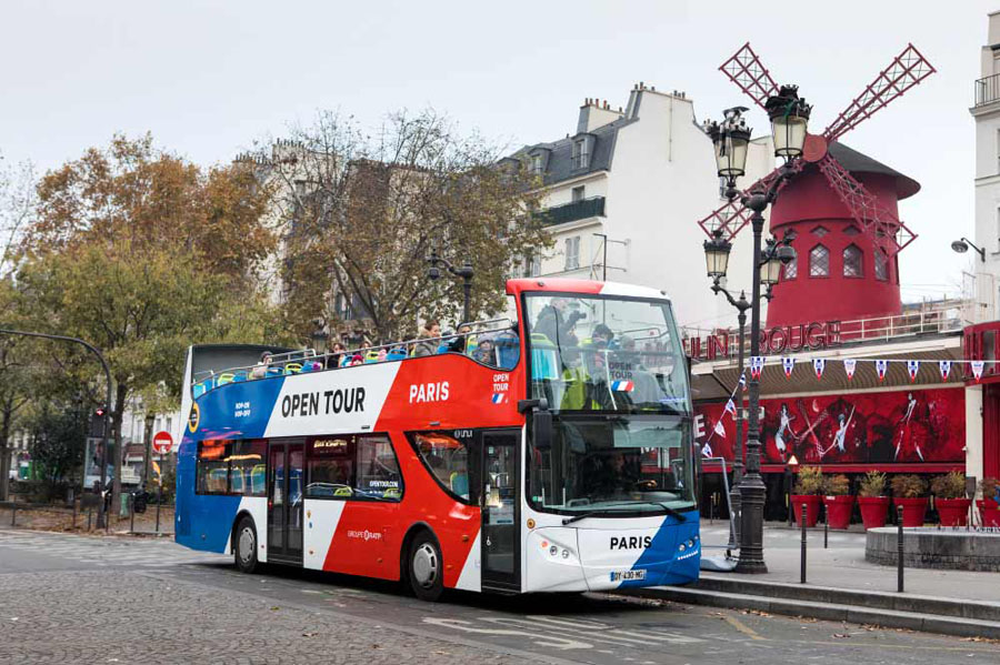 Новые автобусы Open Tour в Париже